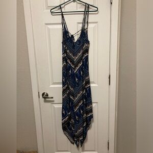 Bishop & Young Anthropologie Blue Paisley Handkerchief
 Sleeveless Dress#LW